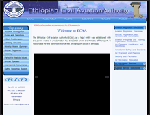 Tablet Screenshot of ecaa.gov.et