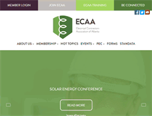 Tablet Screenshot of ecaa.ab.ca